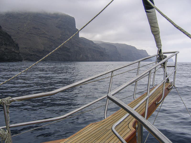 Sailing Trip Along the Coast of Gran Canaria Stock Photo Image of