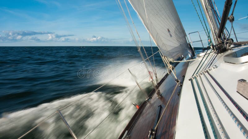 Sailing boat on the sea. Sailing boat on the sea