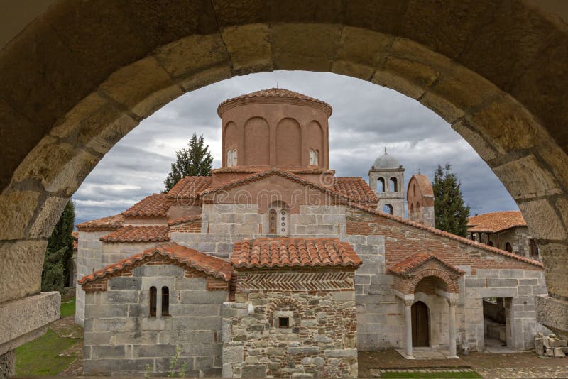 Sain mary Church apollonia albania imagem de stock