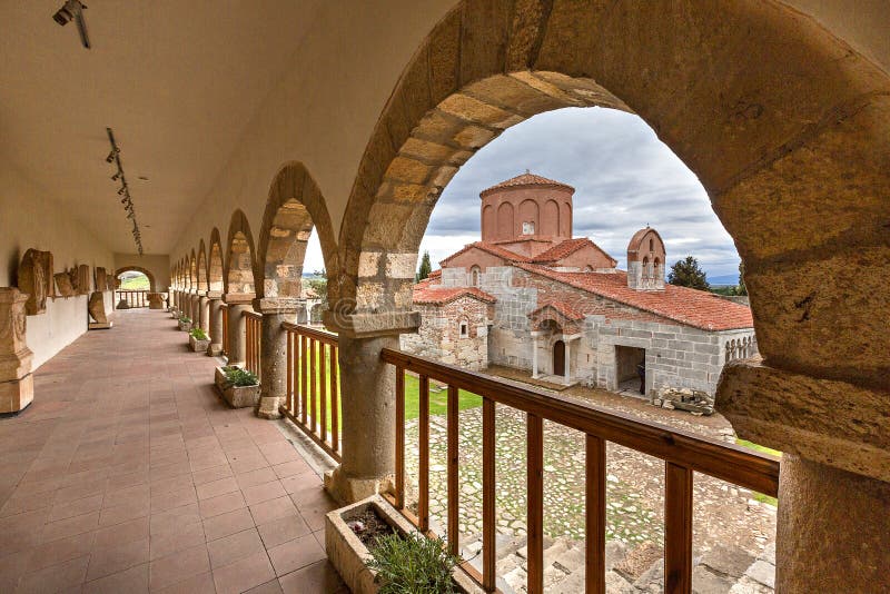 Sain mary Church apollonia albania imagens de stock
