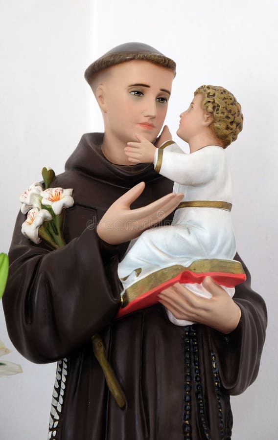 Saint Anthony of Padua Holds the Child Jesus Stock Image - Image of sacred,  altar: 185554127