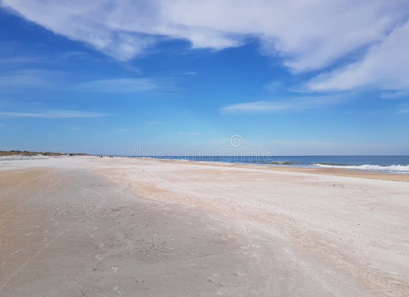 Saint Augustine Beach in Summer Time Stock Image Image of landscape