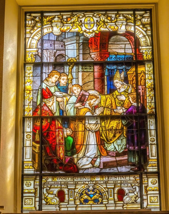Saint Augustine Consecration Stained Glass Cathedral Saint Augustine
