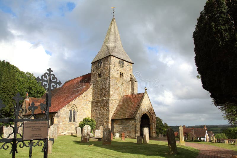 Saint Bartholomew`s church, Burwash, Sussex, England