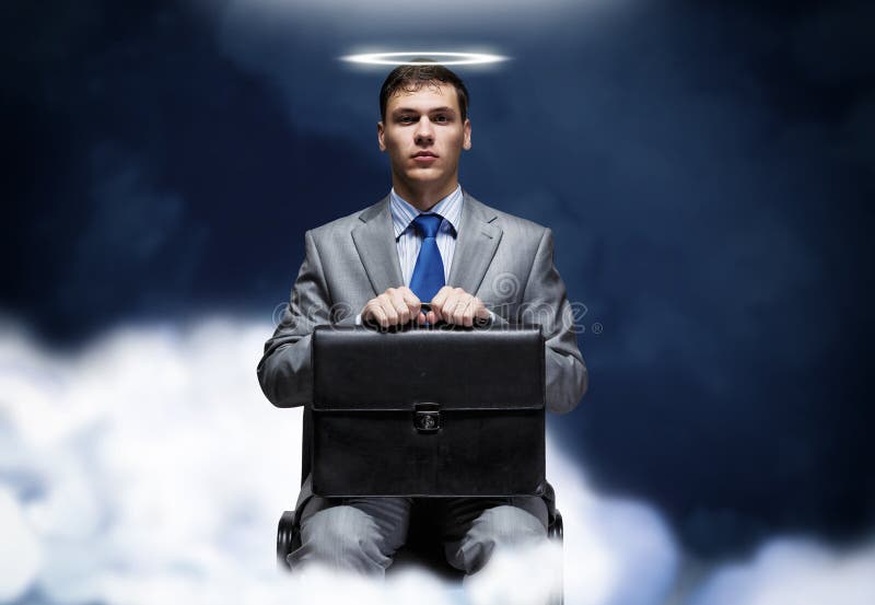https://thumbs.dreamstime.com/b/saint-businessman-young-halo-above-head-sitting-chair-43771240.jpg