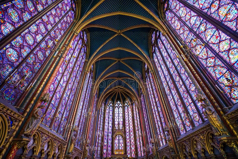 Saint Chapelle stained windows glass