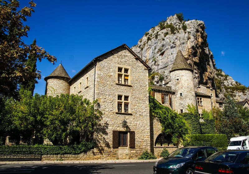 Saint Chely du Tarn, Tarn Gorges, France royalty free stock image