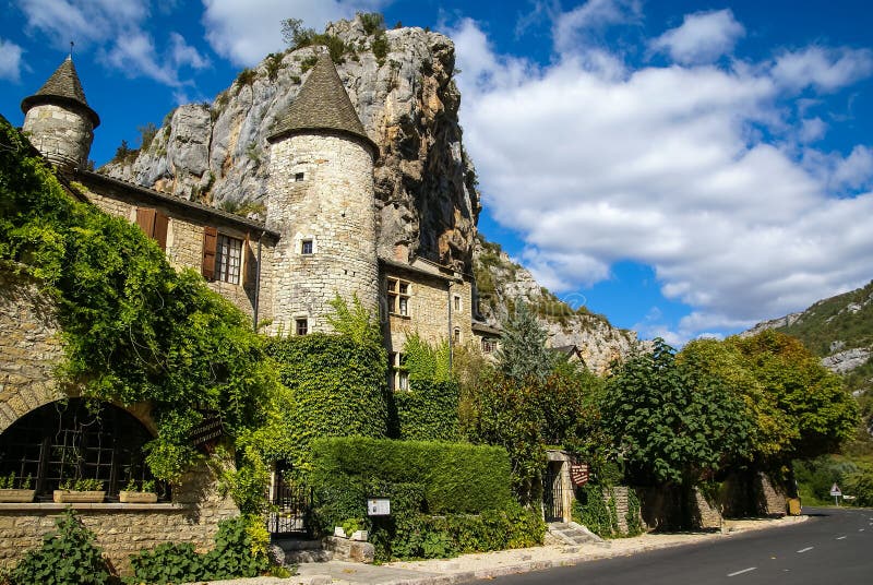 Saint Chely du Tarn, Tarn Gorges, France stock images