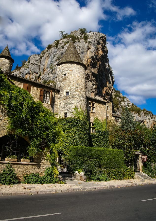 Saint Chely du Tarn, Tarn Gorges, France stock images