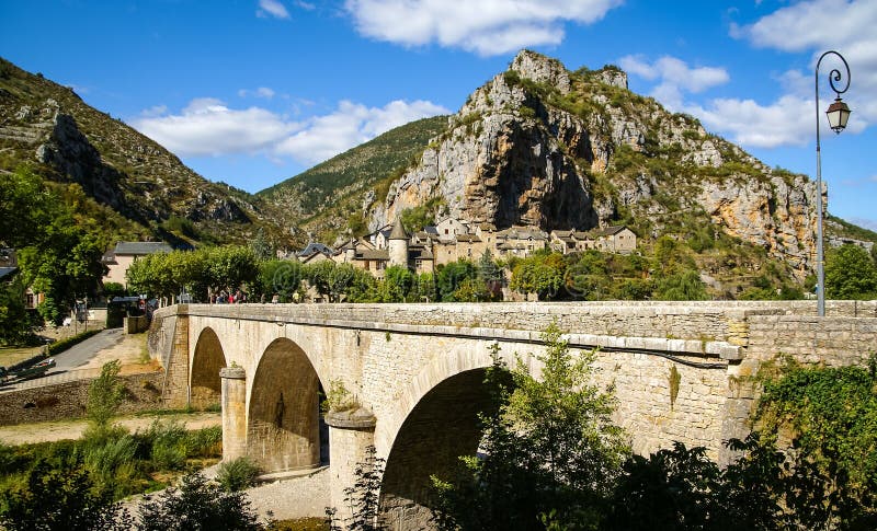 Saint Chely du Tarn, Tarn Gorges, France royalty free stock photos