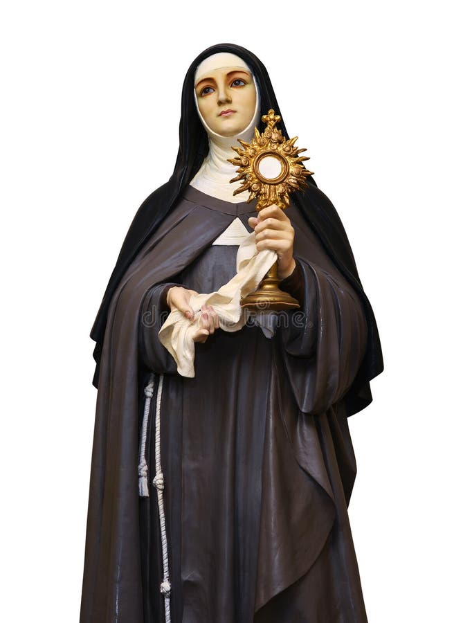 Saint Clare da estátua de Assisi isolado