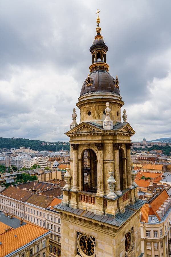 Saint-Etienne Basilica Dome View at Budapest Stock Image - Image of ...