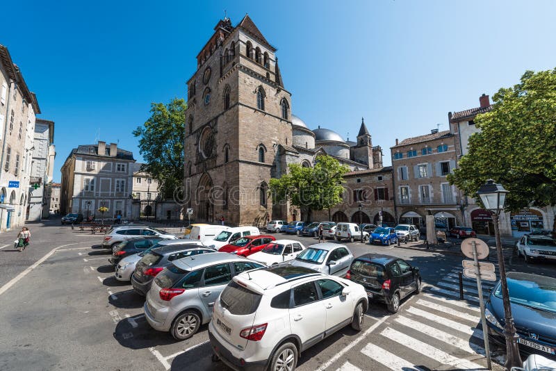 Saint Etienne Catholic in Cahors, France stock photo Saint Etienne Catholic in Cahors, France stock photo