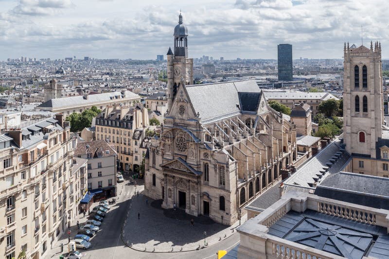 Saint Etienne du Mont Church Paris stockfotos Saint Etienne du Mont Church Paris stockfotos