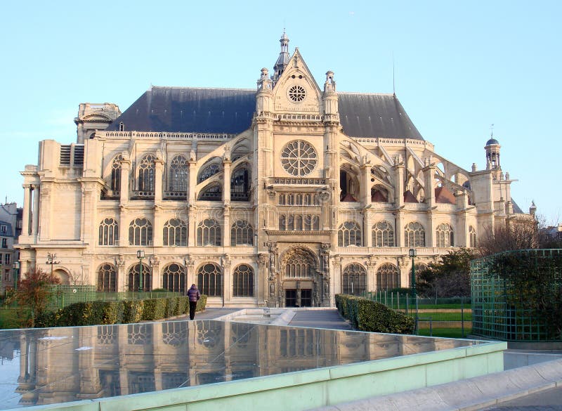 The Church SaintEustache, Paris Stock Image Image of eustache