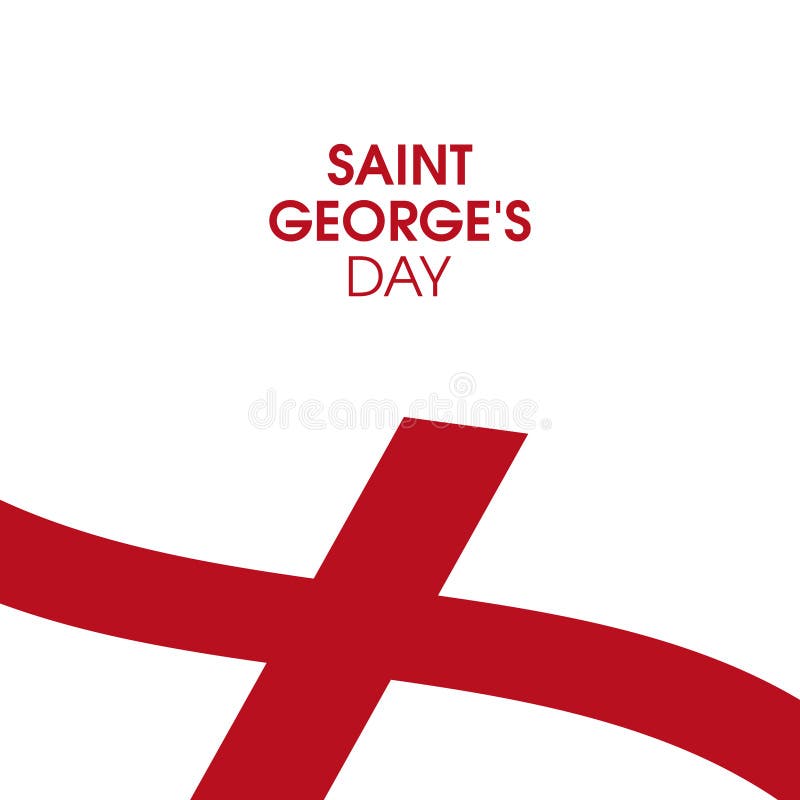Saint Day Poster with St. Flag Vector Stock Vector