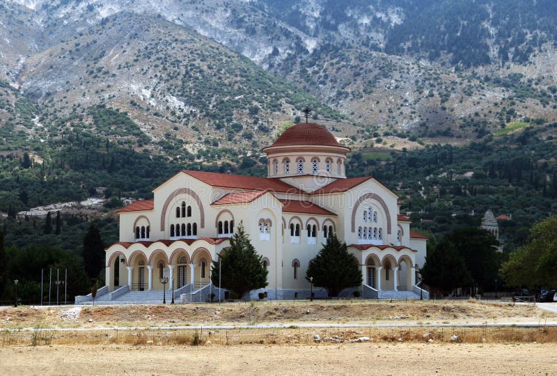 Monasterio de, patrón santo de isla (grecia) 