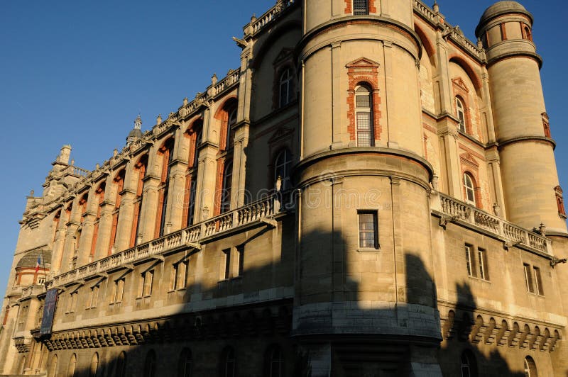 Saint Germain En Laye , France April 3 2017 Castle Editorial Photo