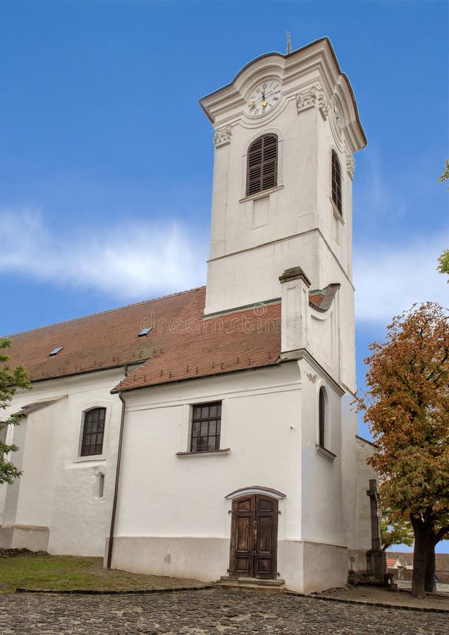 Saint John baptysty Katolicki Farny kościół, Szentendre, Węgry zdjęcia stock Saint John baptysty Katolicki Farny kościół, Szentendre, Węgry zdjęcia stock