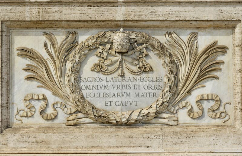 Saint John in Lateran Basilica in Rome, the most important church in the western world royalty free stock images Saint John in Lateran Basilica in Rome, the most important church in the western world royalty free stock images