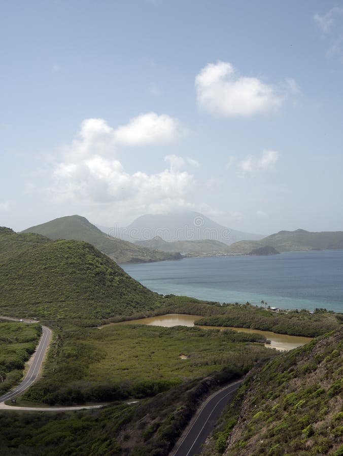 Saint Kitts, View from Timothy Hill Stock Image - Image of timothy