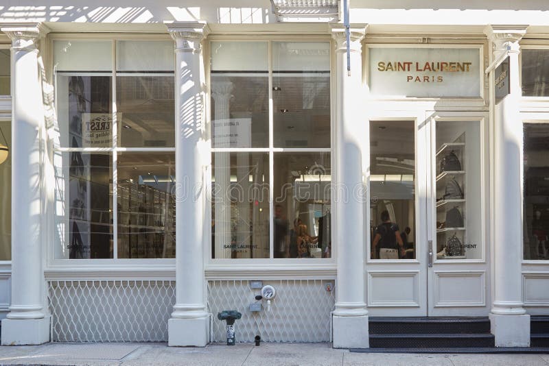 Saint Laurent shop view in Greene St, New York