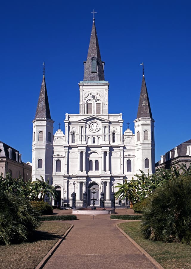 Saint Louis Cathedral, New Orleans, USA. Stock Photo - Image of american, cathedral: 27085212