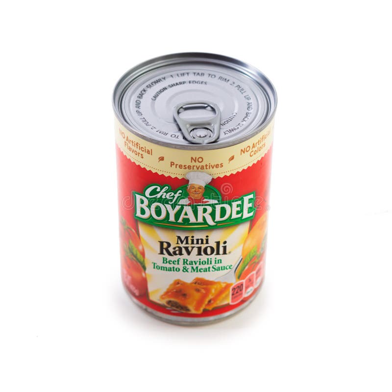 Can Of Conagra Brands Chef Boyardee Mini Ravioli