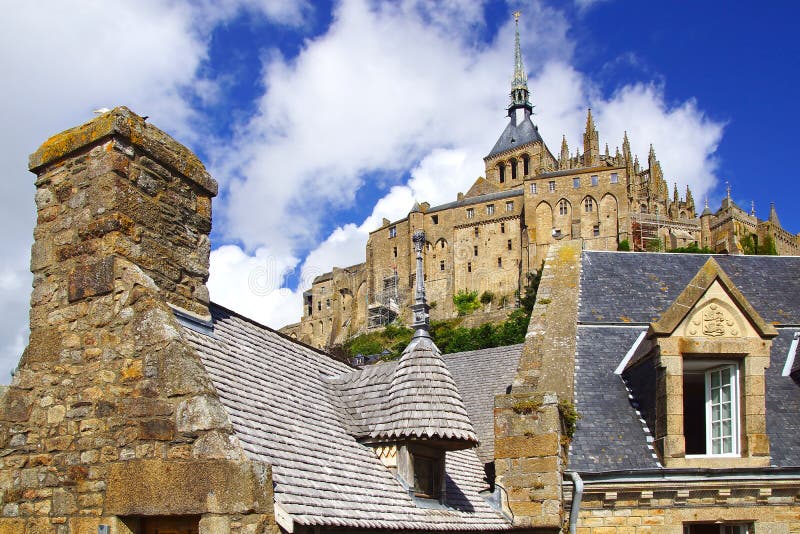 Landscape with Mont Saint Michel abbey. Normandy, France. Landscape with Mont Saint Michel abbey. Normandy, France.