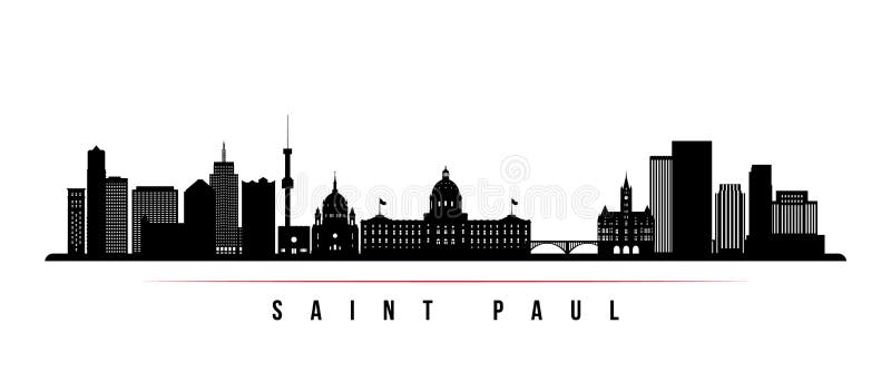 Saint paul minnesota mn state border usa map Vector Image