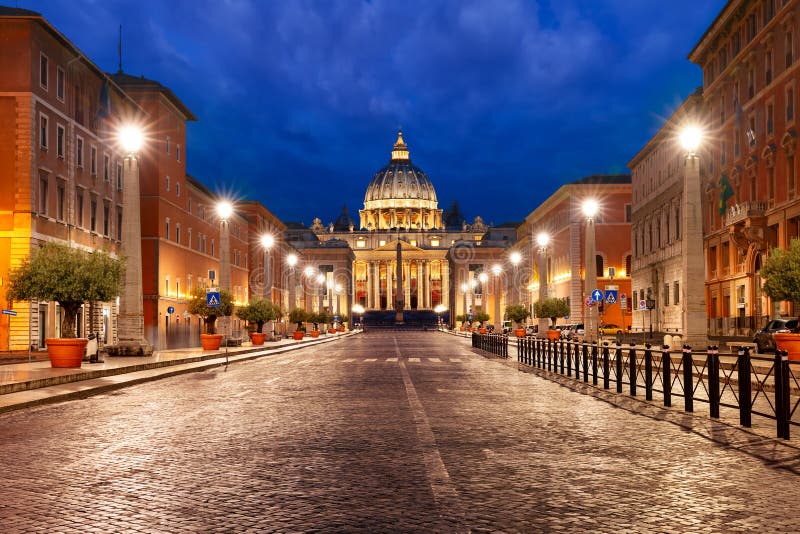Saint Peter Cathedral in Rome, Vatican, Italy. royalty free stock photography Saint Peter Cathedral in Rome, Vatican, Italy. royalty free stock photography