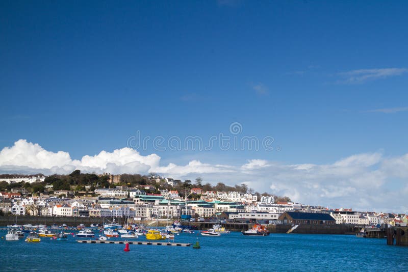 Saint Peter Port, Guernsey. stock image