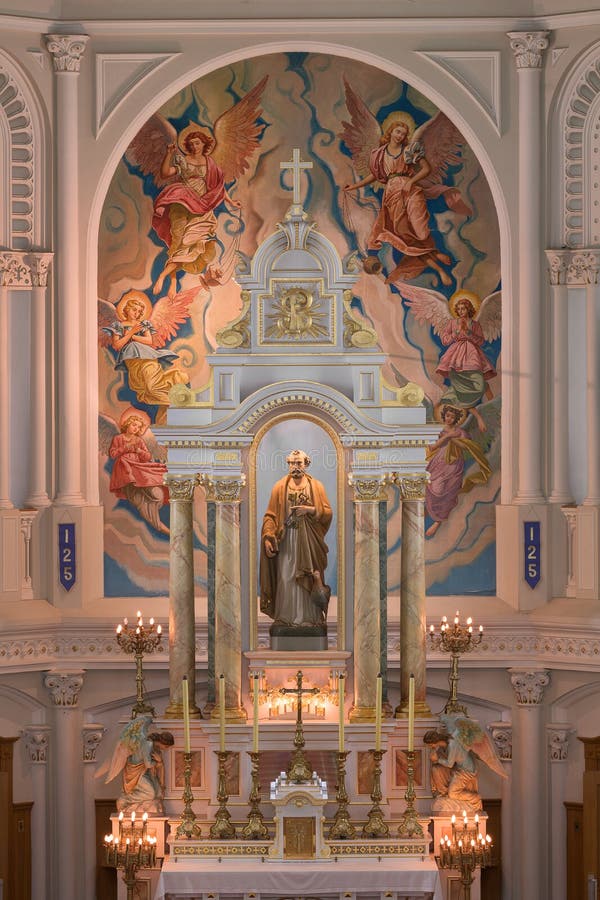 Saint Peter`s Catholic Church altar