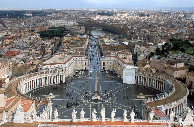 Vista aerea da santo la cittadina ()  il Vaticano la città, Roma,.