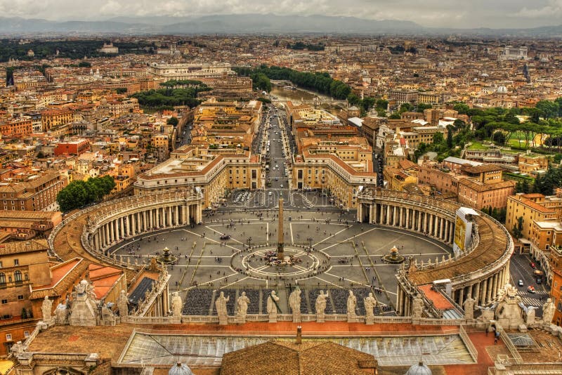 Saint Peter s Square,Vatican, Rome, Italy.