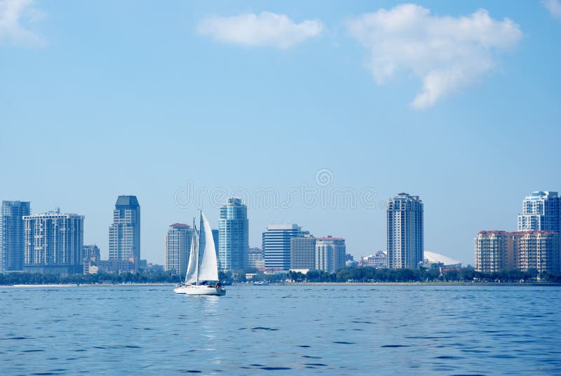  Saint  Petersburg  Florida  Skyline  Tampa Bay View Royalty 