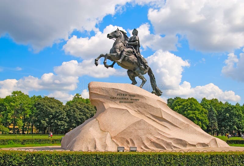 Saint-Petersburg. Russia. The Bronze Horseman royalty free stock photos