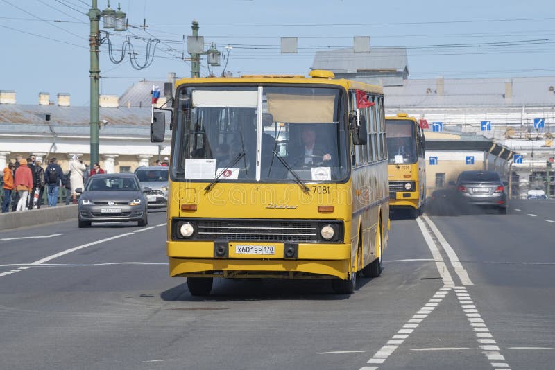 Bus Icarus front view. Front view of bus Ikarus. Hungarian transport.  Passenger transportation Stock Photo - Alamy