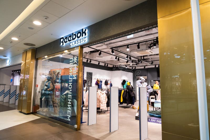 Reebok Classic Store Galeria Shopping Mall in Saint Petersburg, Russia Editorial Stock Image - Image apparel, outlet: 167350274