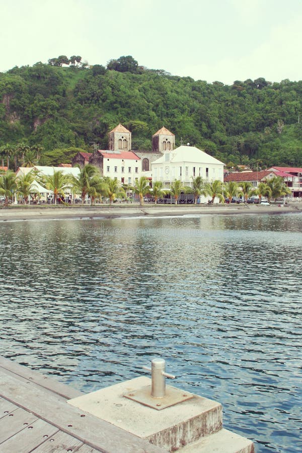 Saint Pierre Village in Martinique. Stock Image Image of typical