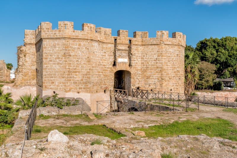 Saint Pietro Fortress of Castle at sea, is located in the archaeological park of Castellammare in Palermo, Sicily, Italy. Saint Pietro Fortress of Castle at sea, is located in the archaeological park of Castellammare in Palermo, Sicily, Italy