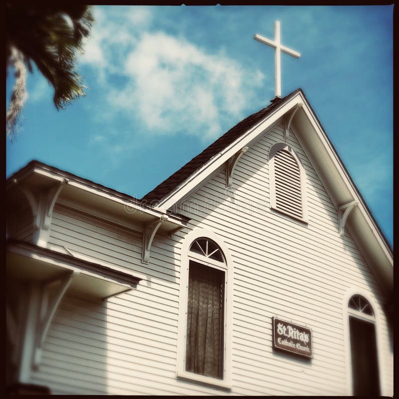 Saint Rita Catholic Church Em Maui Foto Editorial Imagem de exterior
