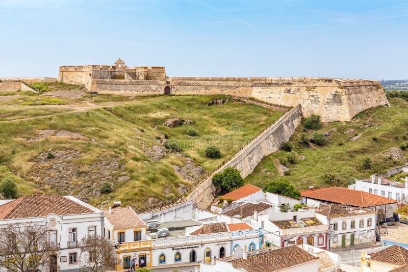 Saint Sebastian Fortress, Castro Marim, Portugal. royalty free stock image Saint Sebastian Fortress, Castro Marim, Portugal. royalty free stock image
