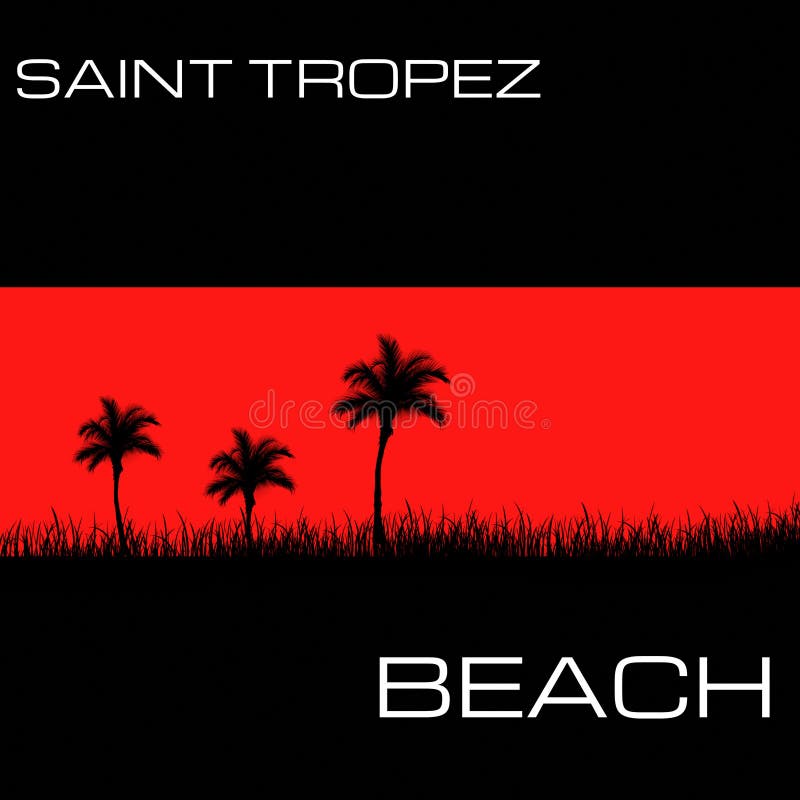 Beach Saint Tropez Stock Illustrations – 20 Beach Saint Tropez Stock ...