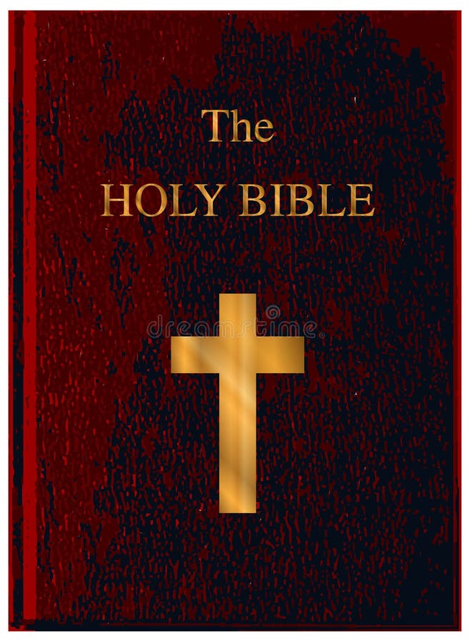 Sainte Bible rouge de couverture illustration libre de droits Sainte Bible rouge de couverture illustration libre de droits