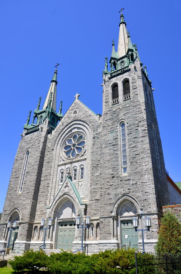 Church of SainteFamilledel`Iled`Orleans Editorial Stock Image