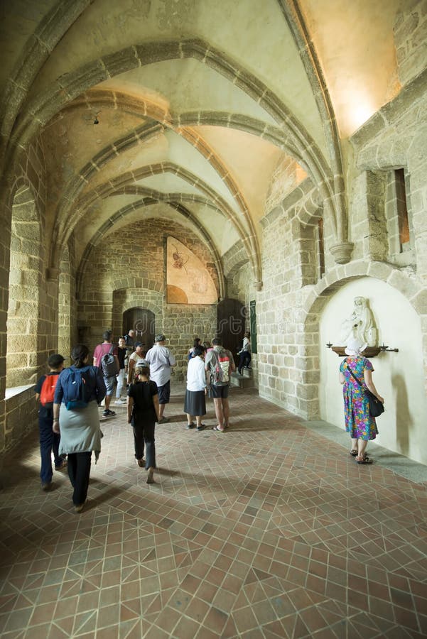 Sainte Madeleine Chapel a Mont Saint Michel Abbey, Francia fotografia stock libera da diritti Sainte Madeleine Chapel a Mont Saint Michel Abbey, Francia fotografia stock libera da diritti