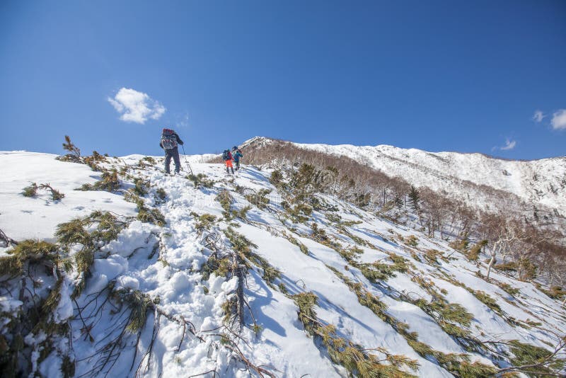 Sakhalin mountains and winter