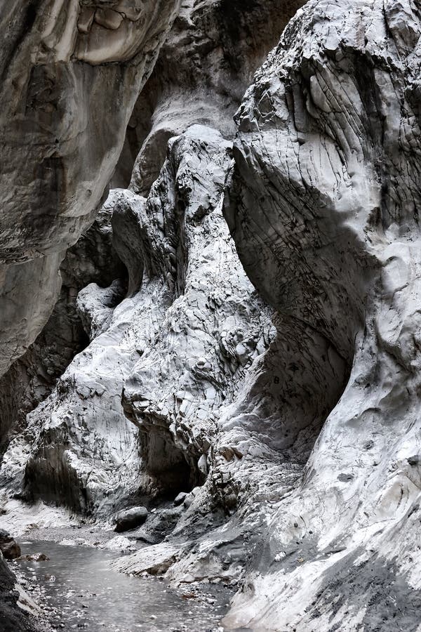 Saklikent hidden city canyon in Turkey royalty free stock photography