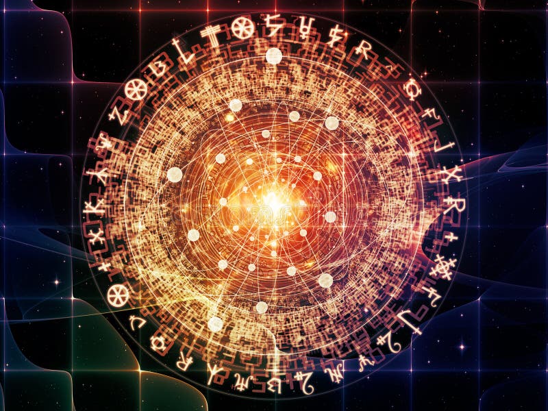 Sakral geometriabstraktion royaltyfri illustrationer Sakral geometriabstraktion royaltyfri illustrationer
